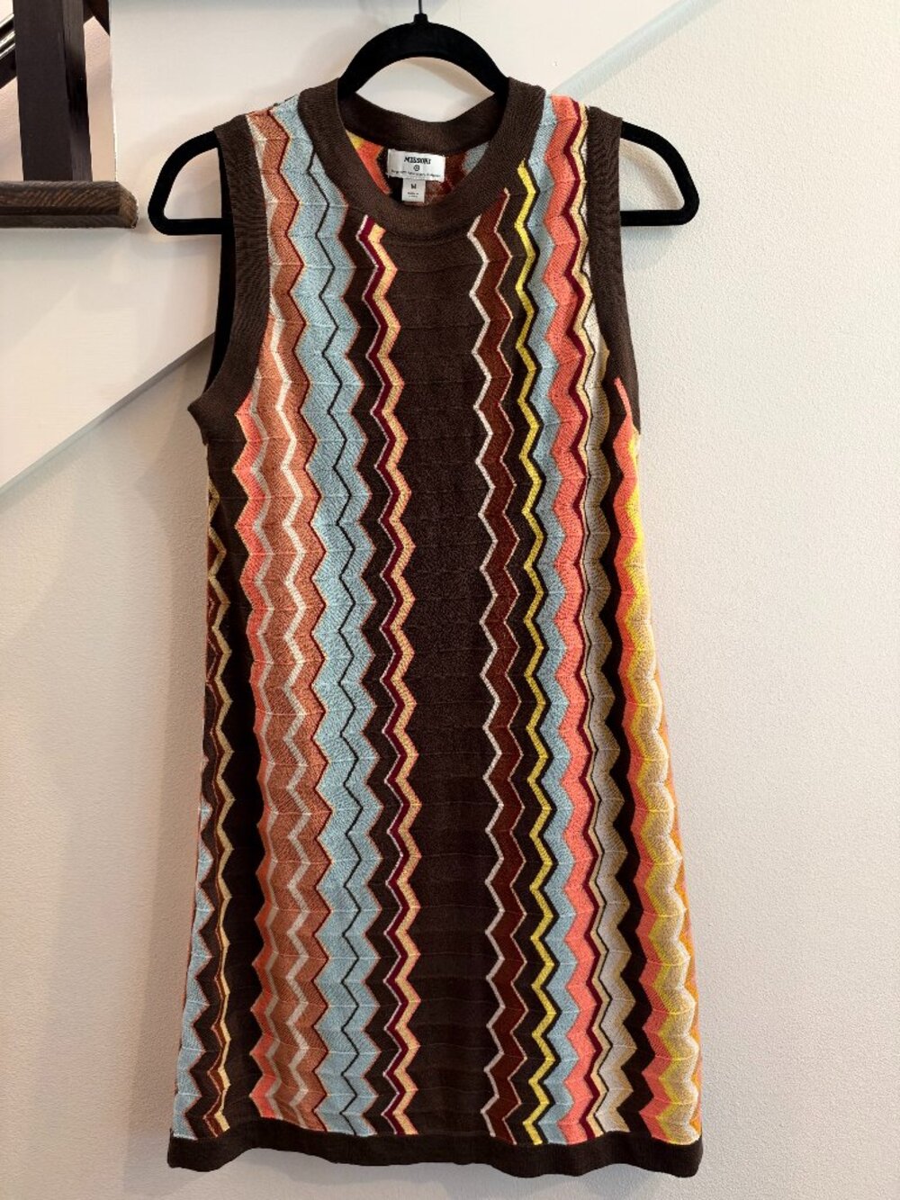 Missoni for Target Multicolor Zigzag Knit Sleeveless Dress